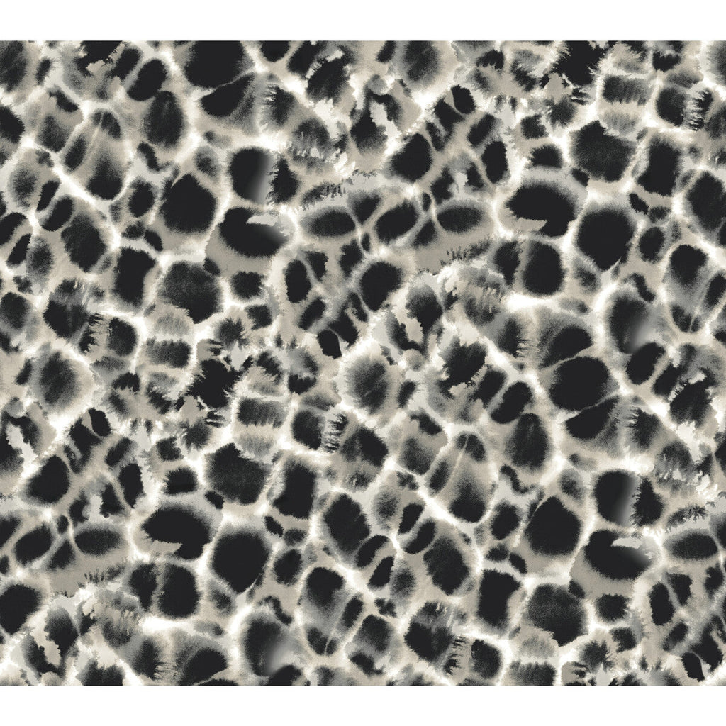 Samples and Purchasing available for Kravet Design - W3917-8 Black By Kravet Design | Ronald Redding Traveler |Modern Animal Skins Wallcovering Print at Designer Wallcoverings and Fabrics