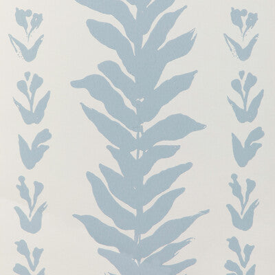 Samples and Purchasing available for Climbing Leaves Wp - Chambray Blue By Kravet Couture | Atelier Wallcovering | Botanical & Floral Wallcovering Print at Designer Wallcoverings and Fabrics