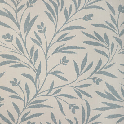 Samples and Purchasing available for Wispy Vines Wp - Chambray Blue By Kravet Couture | Atelier Wallcovering | Botanical & Floral Wallcovering Print at Designer Wallcoverings and Fabrics