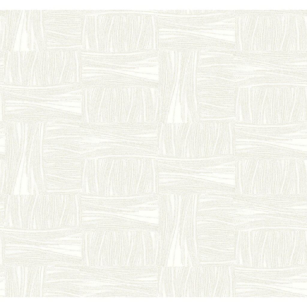 Samples and Purchasing available for Kravet Design - W4124-1 White By Kravet Design | New Origins |Geometric Metallic Wallcovering Print at Designer Wallcoverings and Fabrics