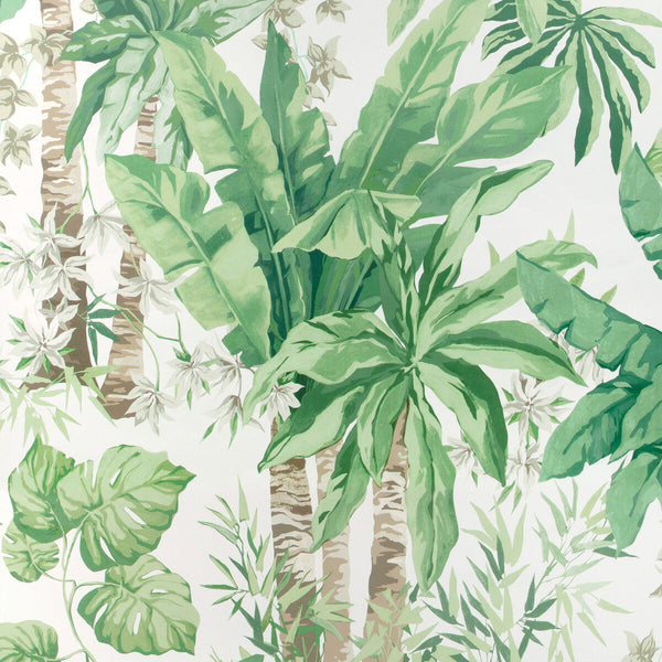 Samples and Purchasing available for Junglewood Pnl - Verde Green By Kravet Couture | Casa Botanica Wallcovering | Botanical & Floral Wallcovering Print at Designer Wallcoverings and Fabrics