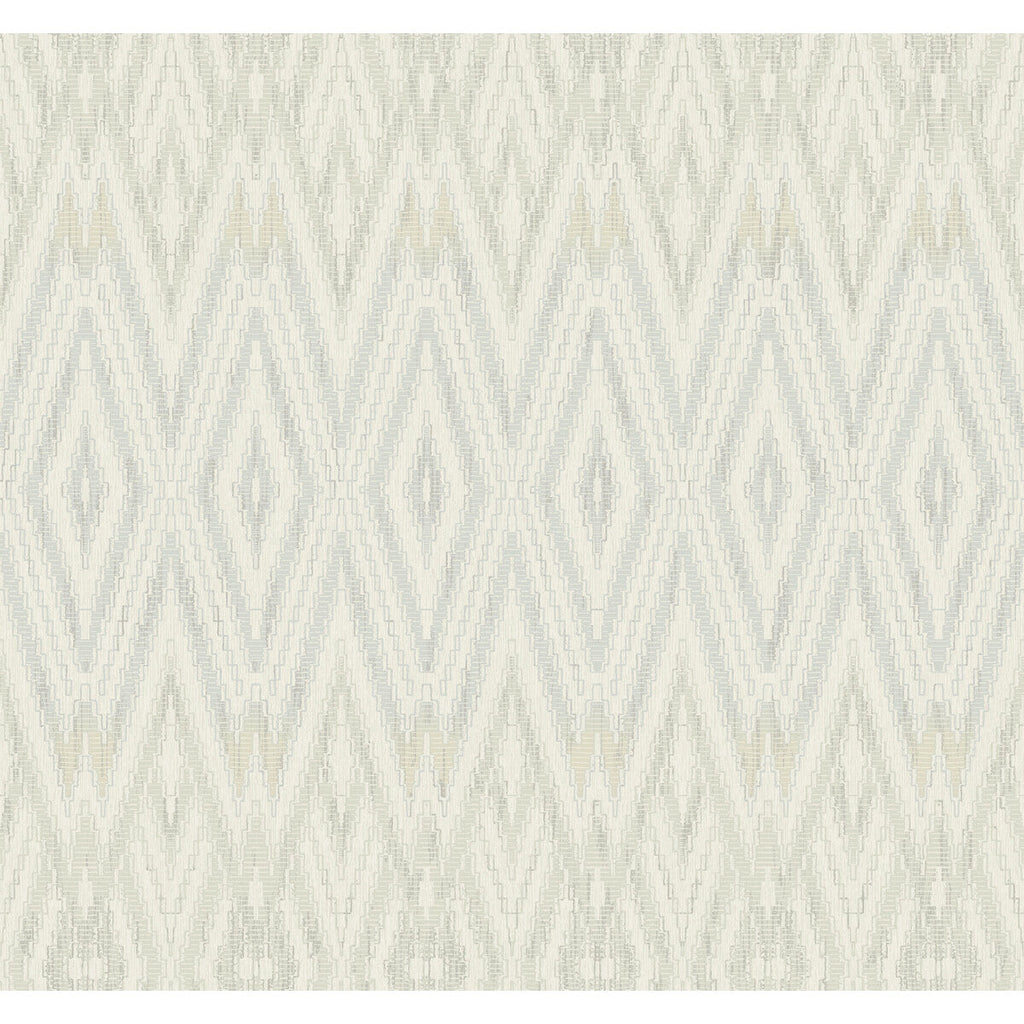 Samples and Purchasing available for Kravet Design - W4156-15 Light Blue By Kravet Design | Candice Olson Casual Elegance |Diamond Herringbone/Tweed Wallcovering Print at Designer Wallcoverings and Fabrics