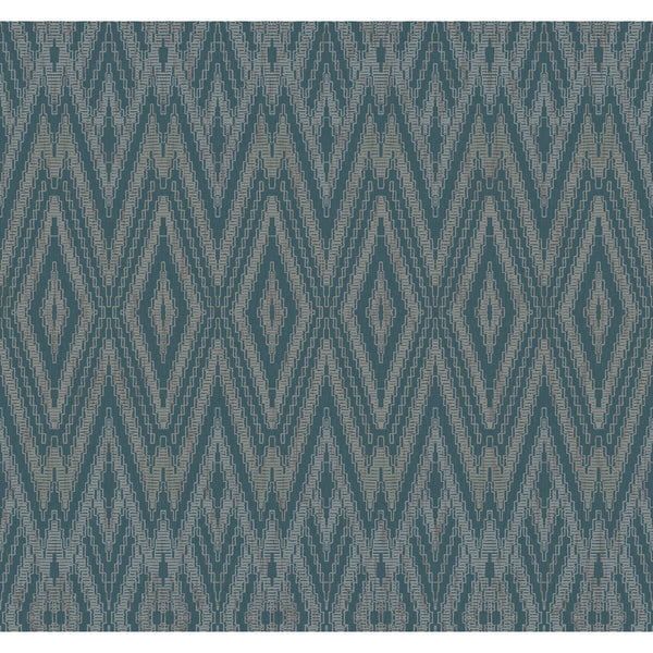 Samples and Purchasing available for Kravet Design - W4156-5 Blue By Kravet Design | Candice Olson Casual Elegance |Diamond Herringbone/Tweed Wallcovering Print at Designer Wallcoverings and Fabrics