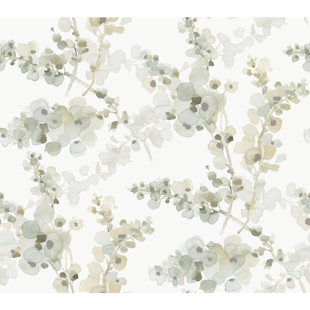 Samples and Purchasing available for Kravet Design - W4165-3 Green By Kravet Design | Candice Olson Casual Elegance |Botanical & Floral Metallic Wallcovering Print at Designer Wallcoverings and Fabrics