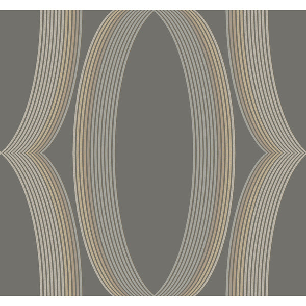 Samples and Purchasing available for Kravet Design - W4166-21 Grey By Kravet Design | Candice Olson Casual Elegance | Geometric Wallcovering Print at Designer Wallcoverings and Fabrics