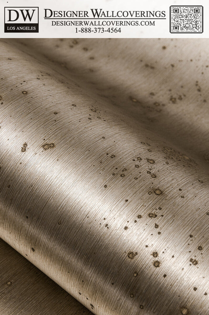 Samples and Purchasing available for Aurora - Palladium  By Phillipe Romano | Phillipe Romano Metallic Textures |  Wallcovering  at Designer Wallcoverings and Fabrics