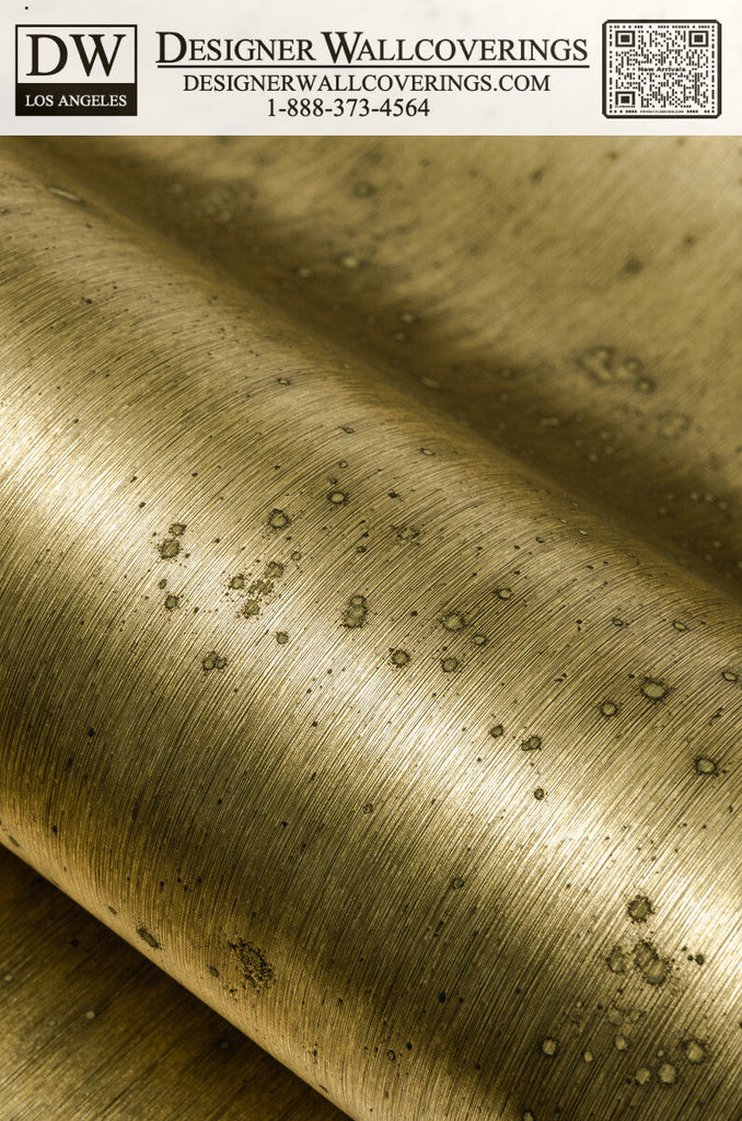 Samples and Purchasing available for Aurora - Aged Brass  By Phillipe Romano | Phillipe Romano Metallic Textures |  Wallcovering  at Designer Wallcoverings and Fabrics