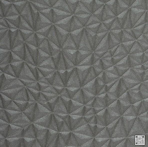 Samples and Purchasing available for Cosmic - Thunder Grey  By Phillipe Romano | Phillipe Romano Performace Vinyl 17 |Modern Geometric Wallcovering Vinyl/Faux Leather at Designer Wallcoverings and Fabrics