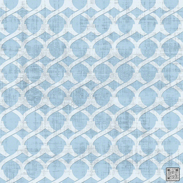 Samples and Purchasing available for Chain - Crisp White  By Phillipe Romano | Phillipe Romano Showhouse |Lattice/Scrollwork Metallic Wallcovering Grasscloth at Designer Wallcoverings and Fabrics