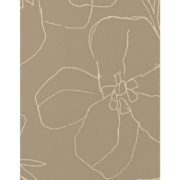 Samples and Purchasing available for Garden - Tapiocap Brown By Phillipe Romano | Phillipe Romano Taniya Nayak |Botanical & Floral Modern Wallcovering  at Designer Wallcoverings and Fabrics