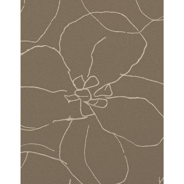 Samples and Purchasing available for Garden - Macchiatop Brown By Phillipe Romano | Phillipe Romano Taniya Nayak |Botanical & Floral Modern Wallcovering  at Designer Wallcoverings and Fabrics