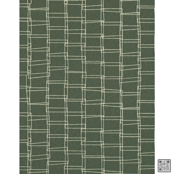 Samples and Purchasing available for Looped - Forest Green By Phillipe Romano | Phillipe Romano Taniya Nayak | Modern Wallcovering Vinyl/Faux Leather at Designer Wallcoverings and Fabrics