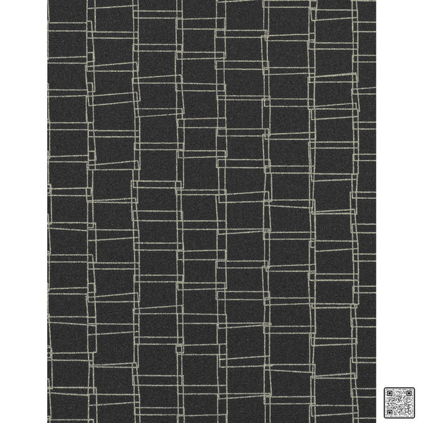 Samples and Purchasing available for Looped - Graphite Grey By Phillipe Romano | Phillipe Romano Taniya Nayak | Modern Wallcovering Vinyl/Faux Leather at Designer Wallcoverings and Fabrics