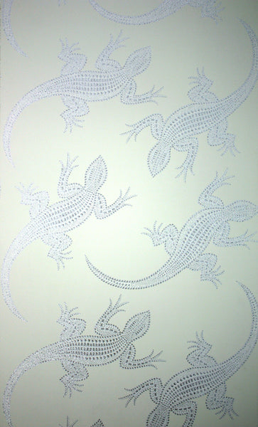 Komodo Holographic Glitter Dragon Green Wallpaper | Osborne & Little Europe