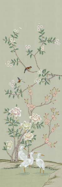 Et Cie Blossom Garden in Olive Panel #8