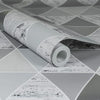 Reflections Silver Wallpaper - Designer Wallcoverings and Fabrics