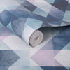 Dimension Steel Blue Wallpaper - Designer Wallcoverings and Fabrics