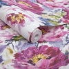 Chelsea Fuchsia Wallpaper - Designer Wallcoverings and Fabrics