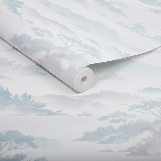 Atmosphere Aqua Wallpaper - Designer Wallcoverings and Fabrics