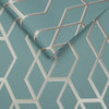 Archetype Mint and White Gold Wallpaper - Designer Wallcoverings and Fabrics