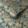 Forest Spiced Teal Wallpaper - Designer Wallcoverings and Fabrics