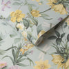 Flourish Duck Egg Wallpaper - Designer Wallcoverings and Fabrics