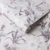 Flourish Heather Wallpaper - Designer Wallcoverings and Fabrics