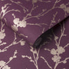 Meiying Mauve Wallpaper - Designer Wallcoverings and Fabrics