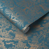 Basuto Teal Wallpaper - Designer Wallcoverings and Fabrics