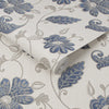 Juliet Sapphire Wallpaper - Designer Wallcoverings and Fabrics