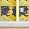 Fiona French Coffee Blue, Yellow Traditional Wallpaper