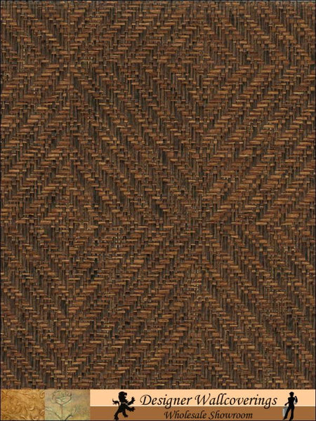 TRibal Diamond Grasscloth Wallpaper