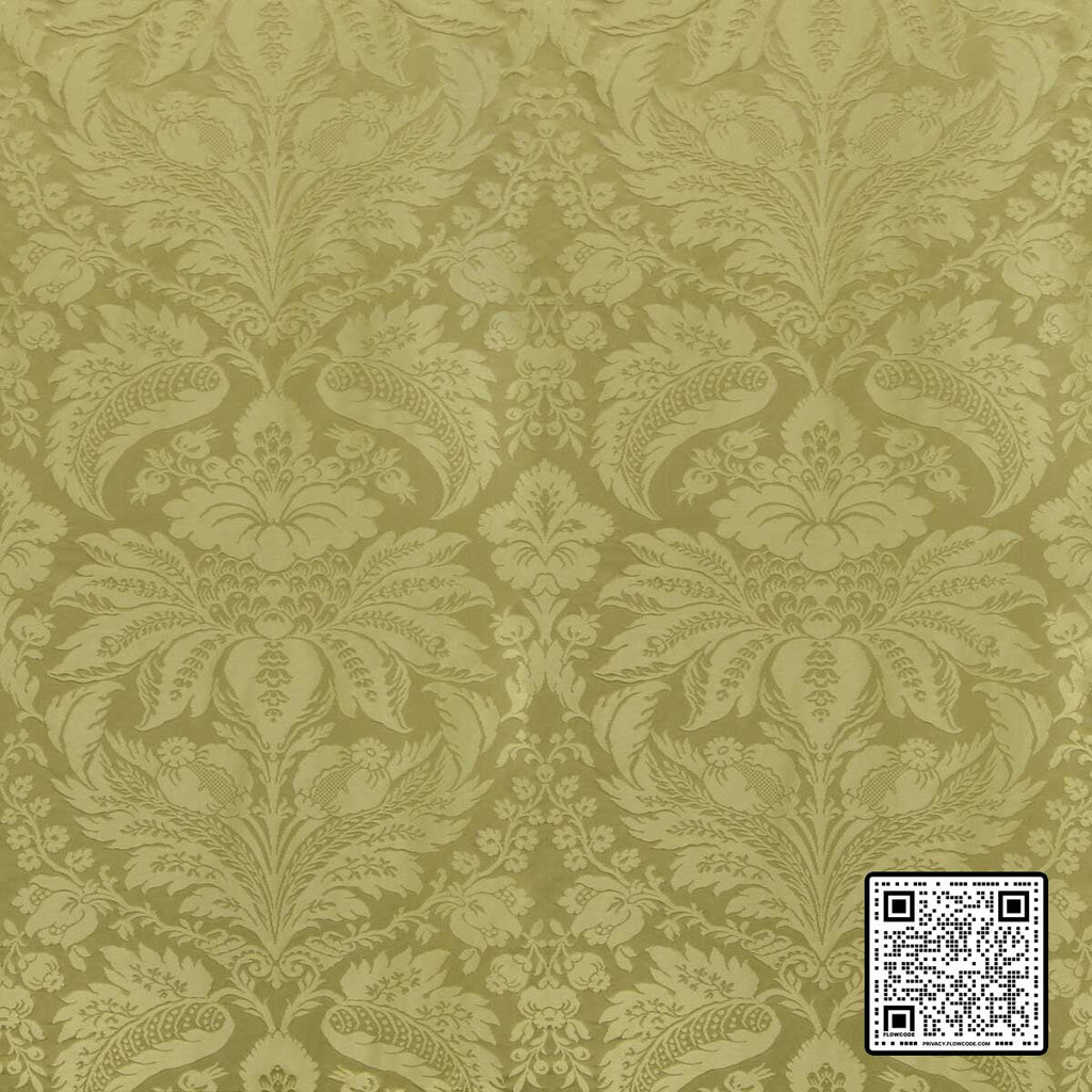  DAMASK PIERRE COTTON - 70%;SILK - 30% OLIVE GREEN GREEN  UPHOLSTERY available exclusively at Designer Wallcoverings