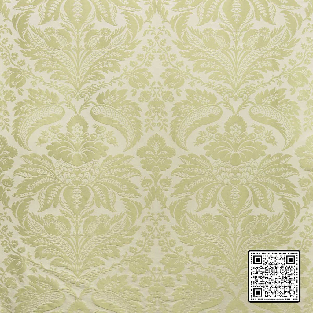  DAMASK PIERRE COTTON - 70%;SILK - 30% CELERY GREEN  UPHOLSTERY available exclusively at Designer Wallcoverings