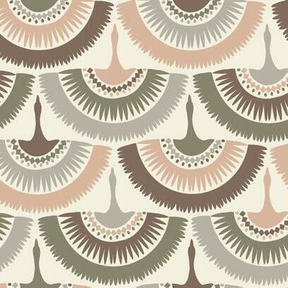 Feather and Fringe Wallpaper | Jeffrey Stevens