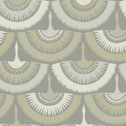 Feather and Fringe Wallpaper | Jeffrey Stevens