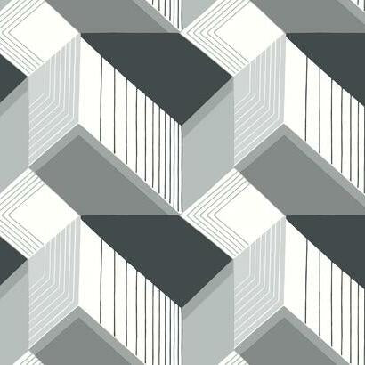 Graphic Geo Blocks Wallpaper | Jeffrey Stevens