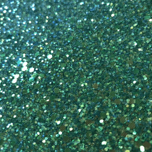 Hollywood Glamour Sequin Turquoise Burst Glitter - Designer Wallcoverings and Fabrics