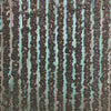 Gleaming Glambeads Aqua and Taupe Metallic Stripe Glass Bead Wallpaper - Designer Wallcoverings and Fabrics