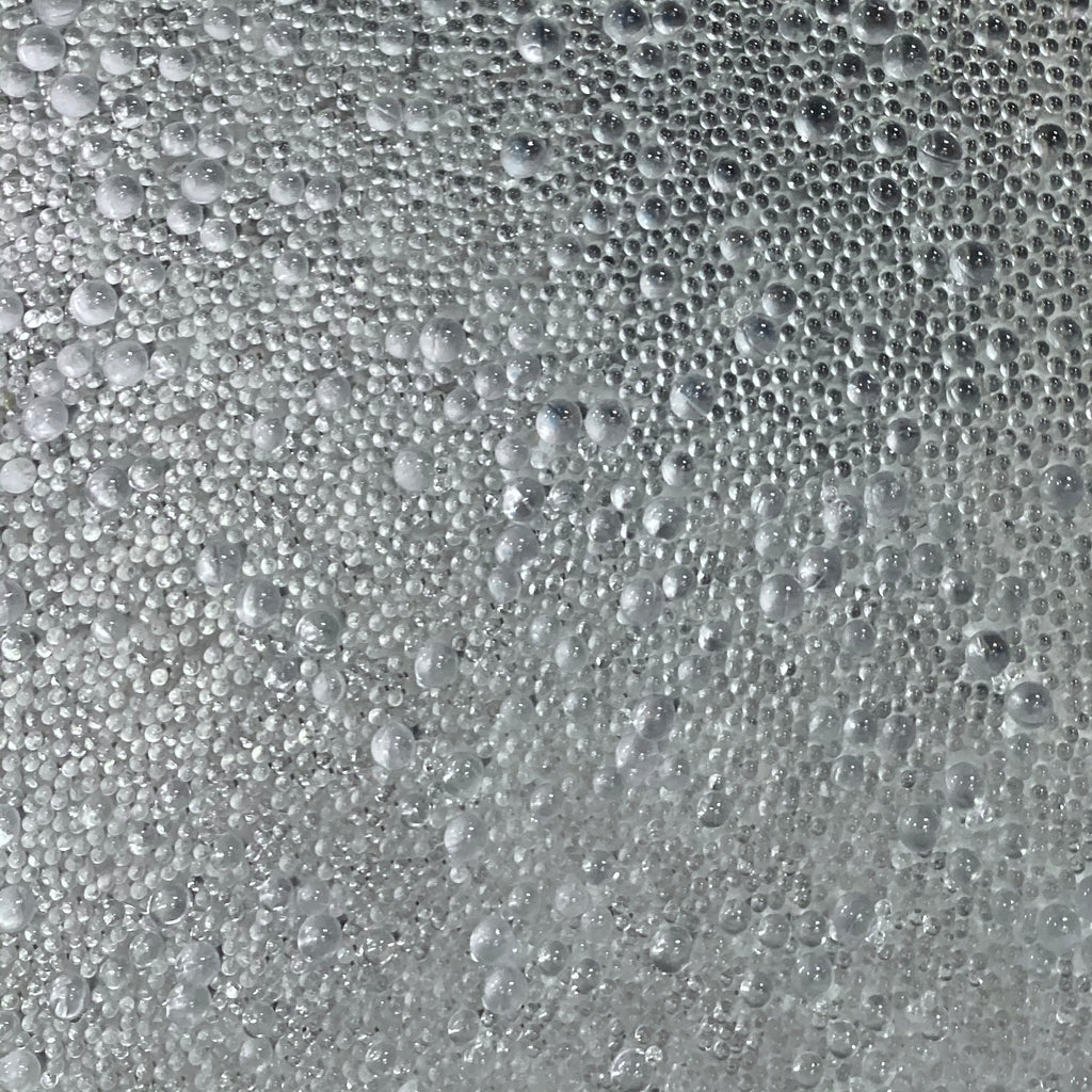 Gleaming Glambeads Silver Metallic Glass Bead Wallpaper - Designer Wallcoverings and Fabrics