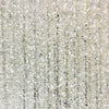 Gleaming Glambeads White and Silver Metallic Fine Stripe Glass Bead Wallpaper - Designer Wallcoverings and Fabrics