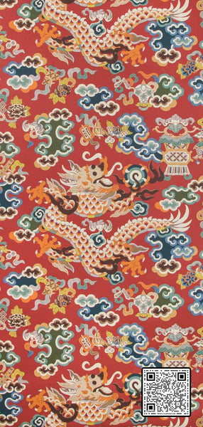  MING DRAGON CELLULOSE - 45%;BINDER - 20%;MINERAL FILLERS - 20%;POLYESTER - 15% MULTI RED  WALLCOVERING available exclusively at Designer Wallcoverings