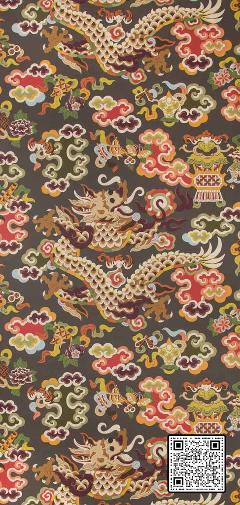  MING DRAGON CELLULOSE - 45%;BINDER - 20%;MINERAL FILLERS - 20%;POLYESTER - 15% MULTI CHARCOAL  WALLCOVERING available exclusively at Designer Wallcoverings