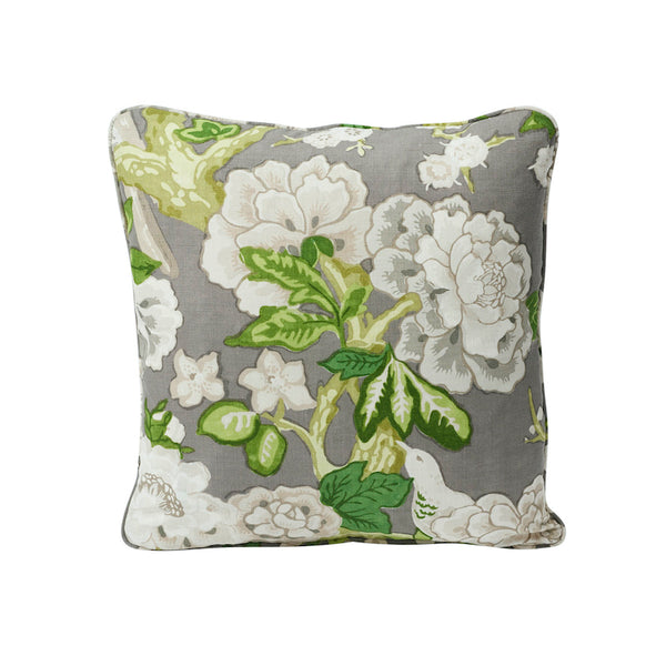 BERMUDA BLOSSOMS 18" PILLOW Slate