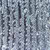 Glambeads  Glass Bead Stripe Wallpaper - Cool Black Metallic - Designer Wallcoverings and Fabrics