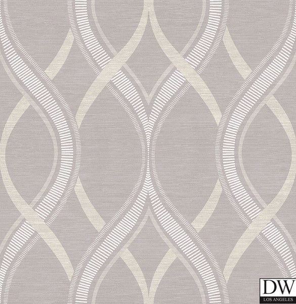 Frequency Lavender Ogee Wallpaper