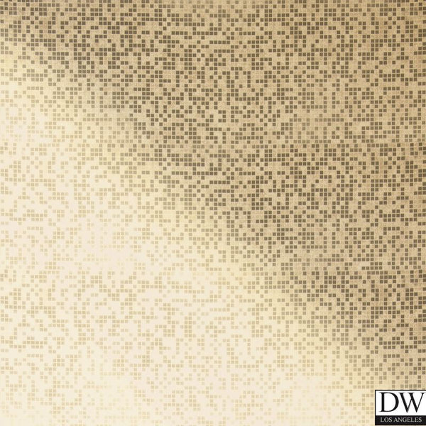 Cosimo Brass Foil Mosaic Wallpaper